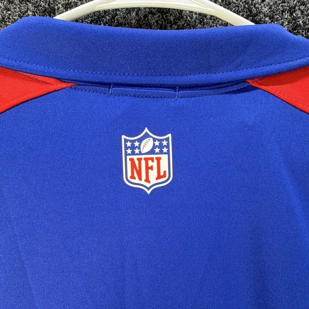 Nike New York Giants NFL Dri-FIT Full Zip Jacket Blue Red, Men's XL
